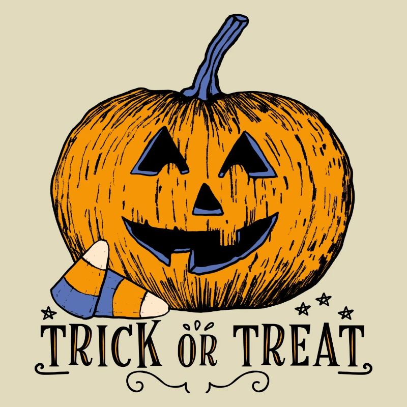 Pumpkin with candy
