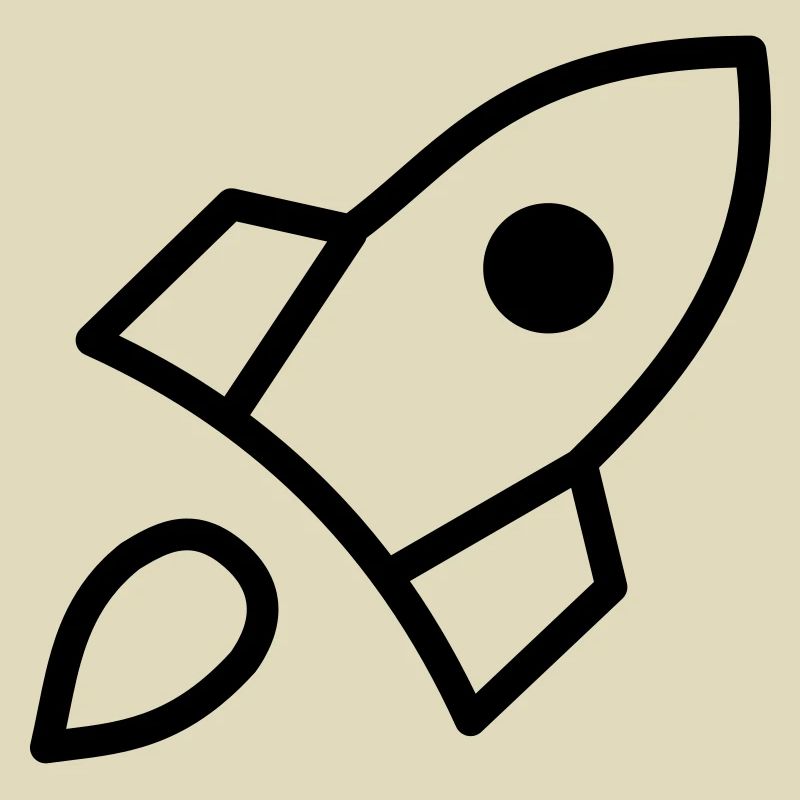 Minimalistic Rocket Black