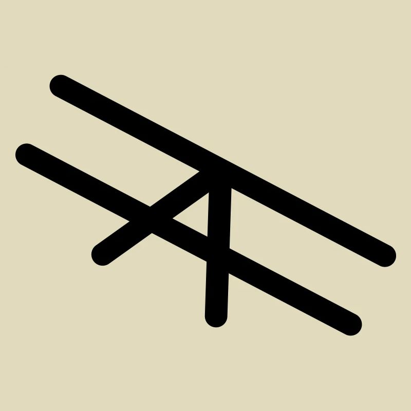 Minimalistic Plane Black