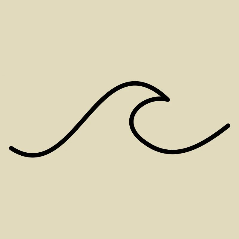 Minimalistic Wave Black