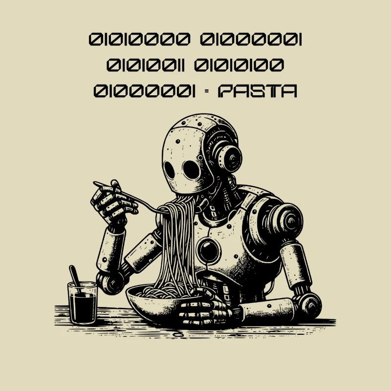 Binärer Pasta Code Robot