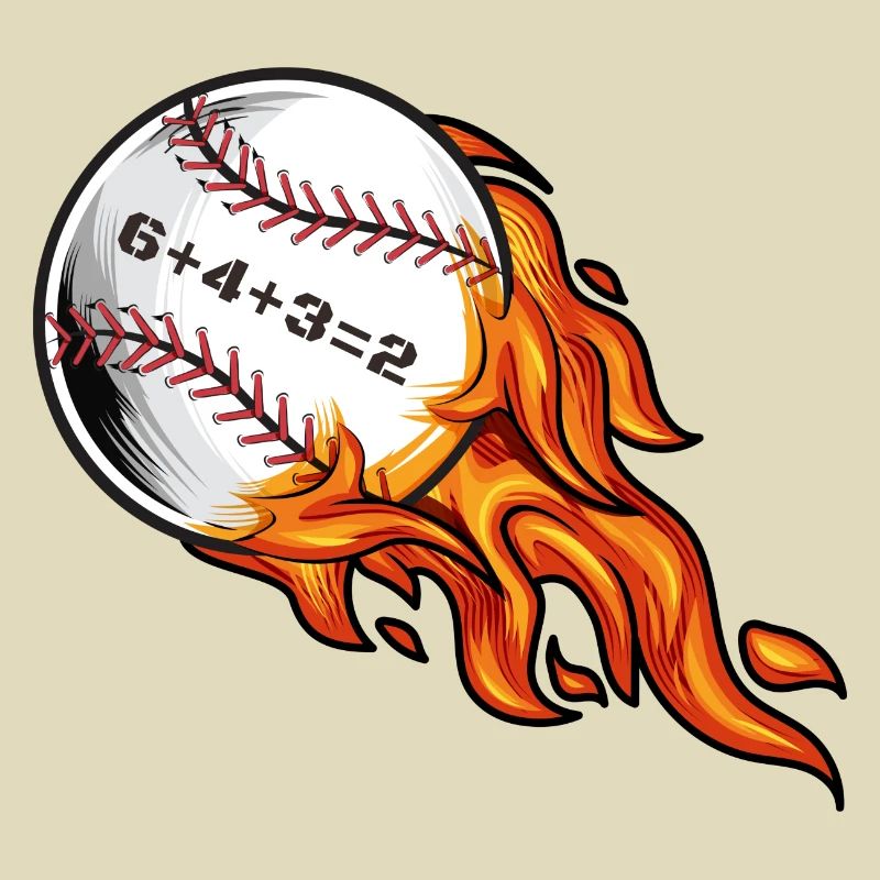 Baseball 6432 Double Play 6+4+3=2 Softball Math