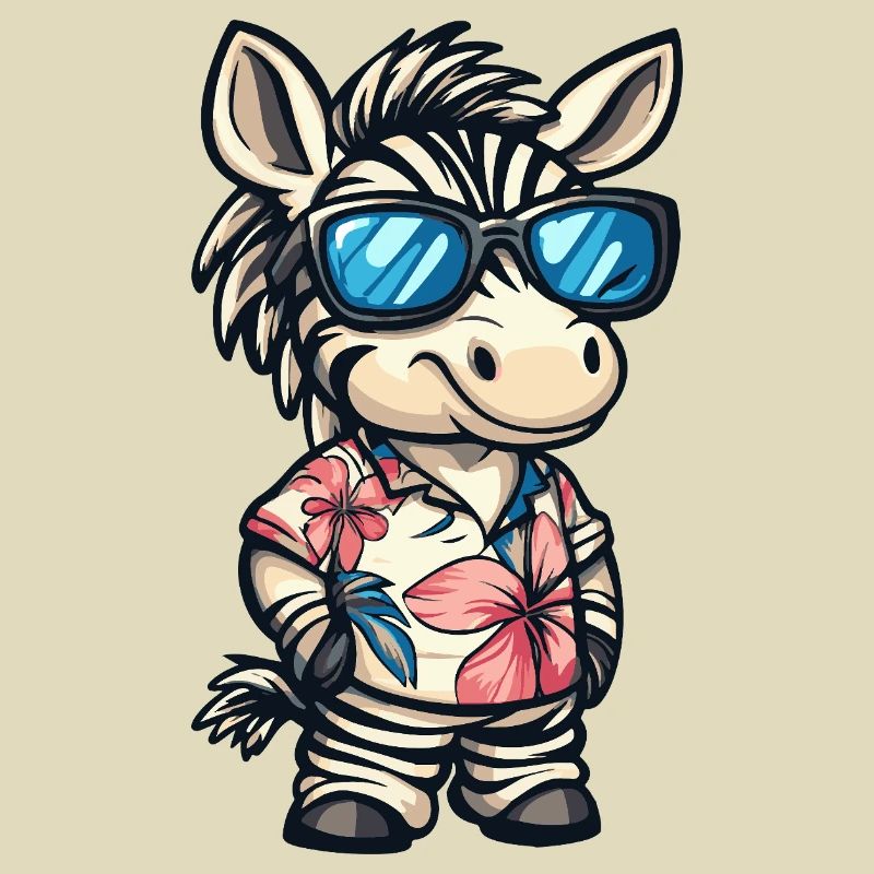 Zebra Comic Cool Summer