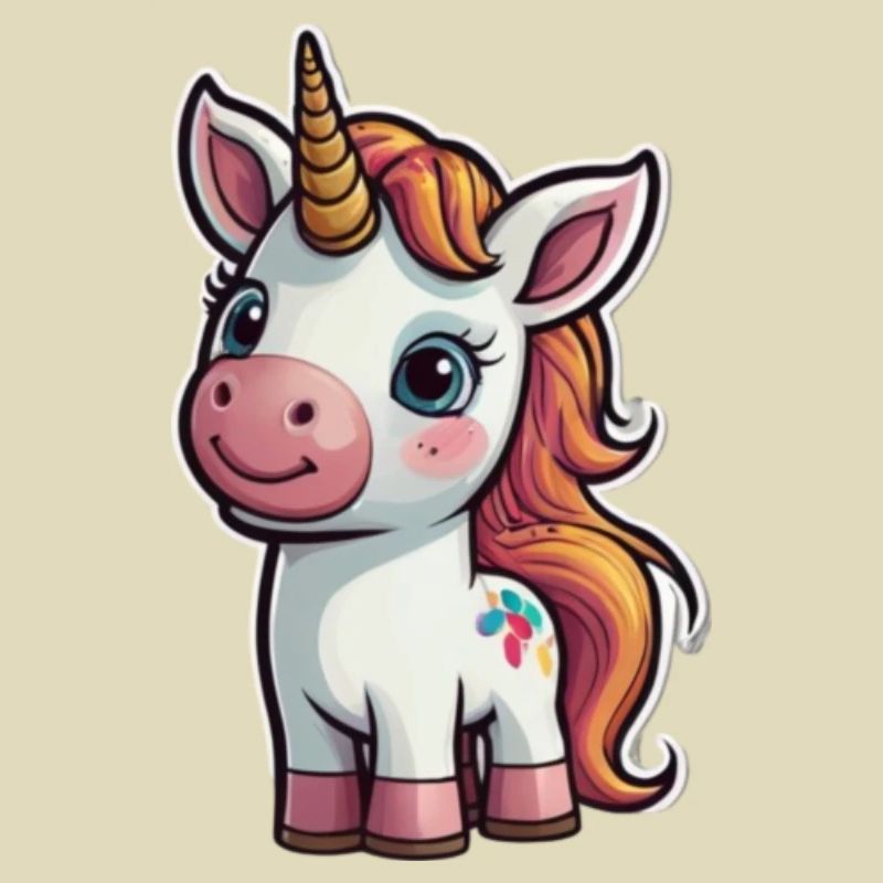 Comic-Einhorn