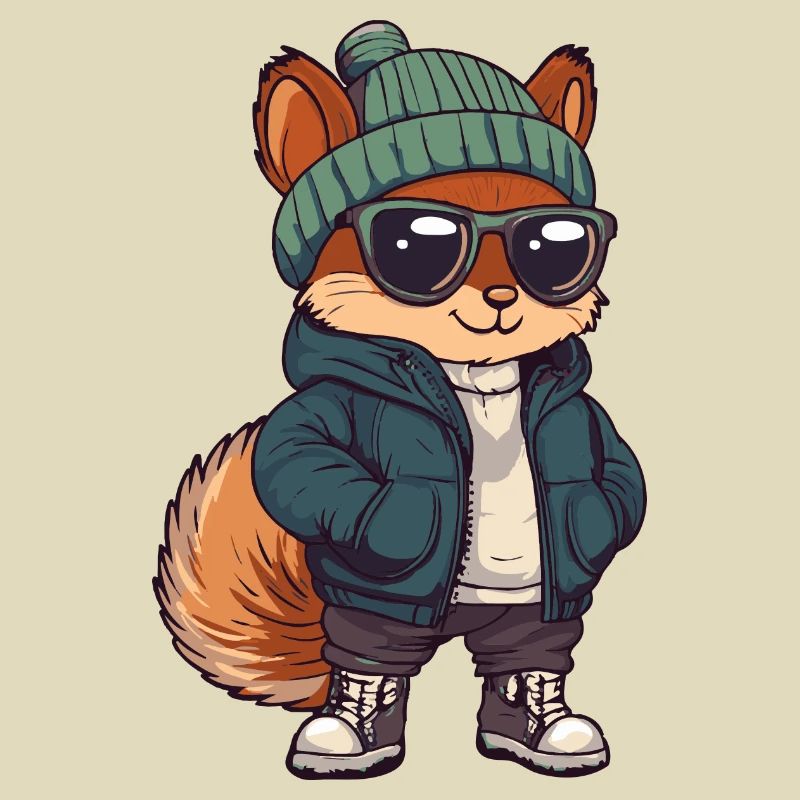 Squirrel Winter Comic