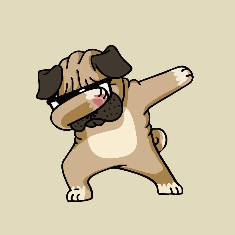 Dab dog dance