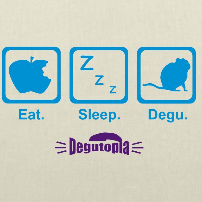 Degutopia Design 7 Eat Sleep Degu