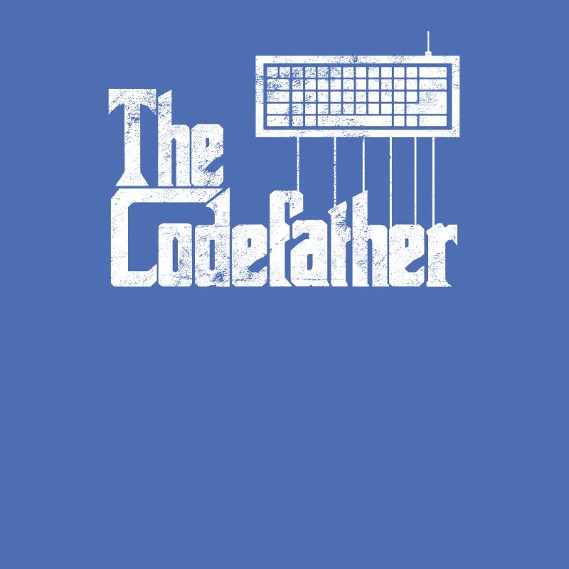 Lustiges Programmiererdesign Die Codefather-Grafik