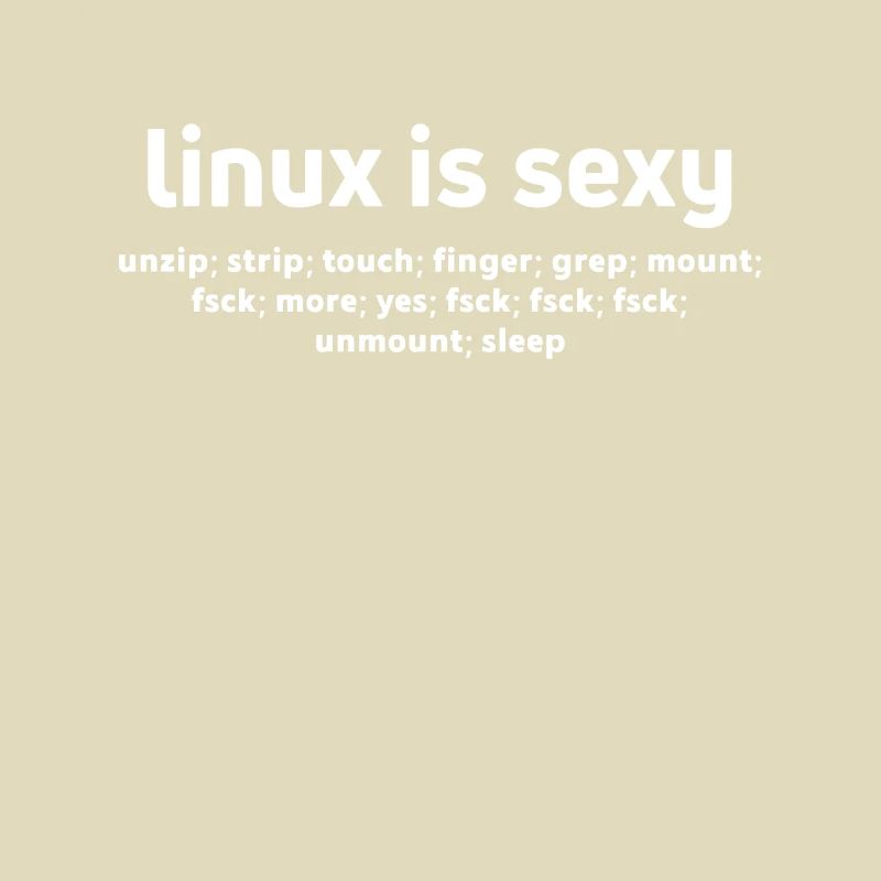 Linux Funny Commands Fsck Unmount Linux-Benutzer