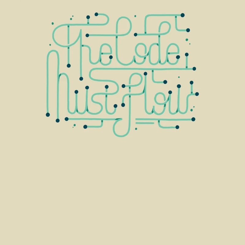 Programmiercodierer Entwicklercode muss fließen