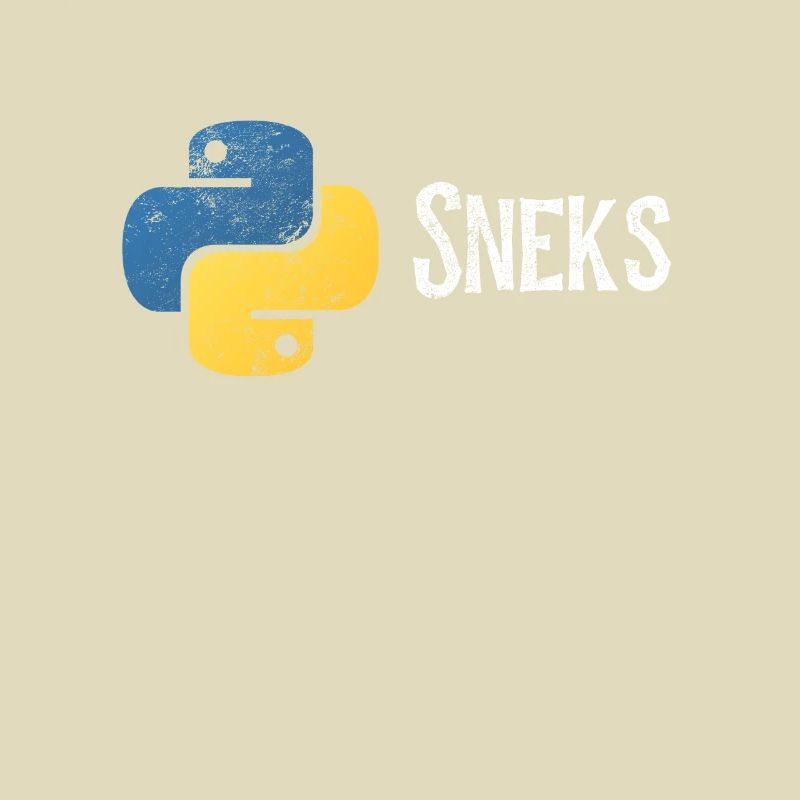 Funny Python Programmer Programming Distressed