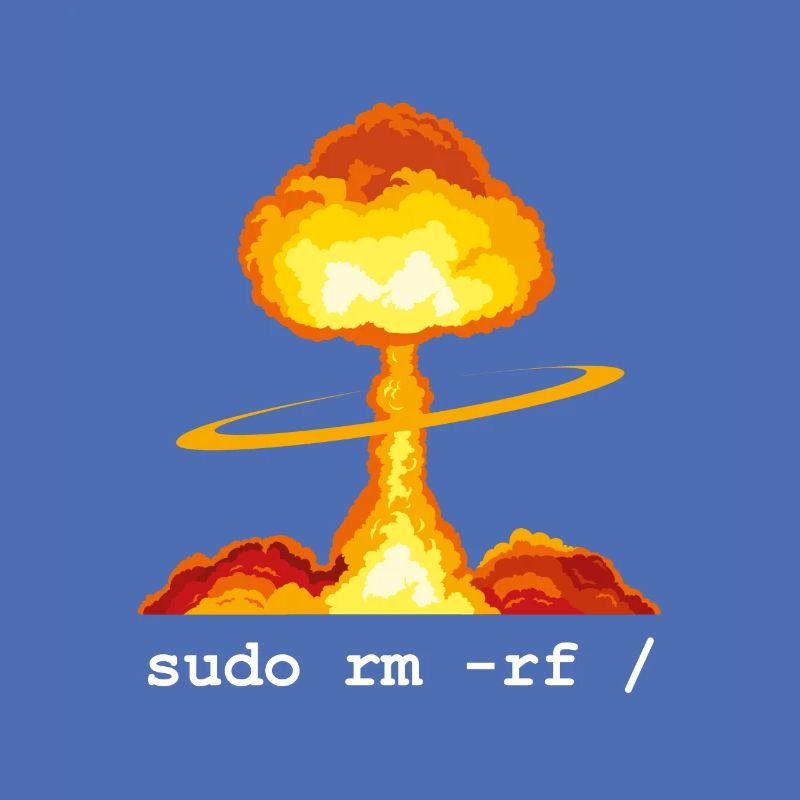 Linux Funny Linux Command Sudo RM RF for Men