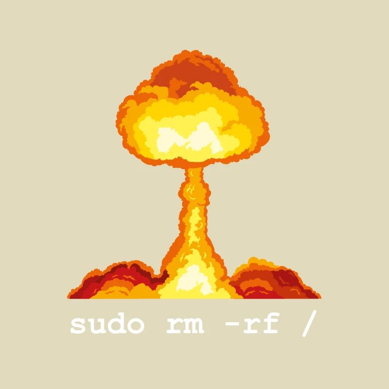 Linux Funny Linux Command Sudo RM RF für Männer