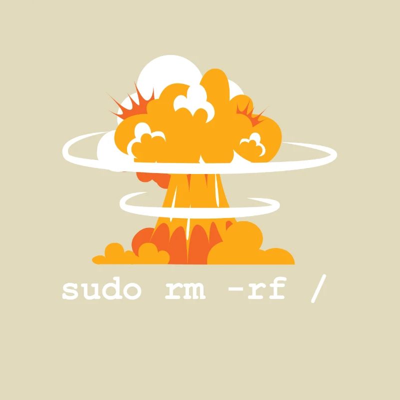 Linux Funny Linux Command Sudo RM RF für Männer