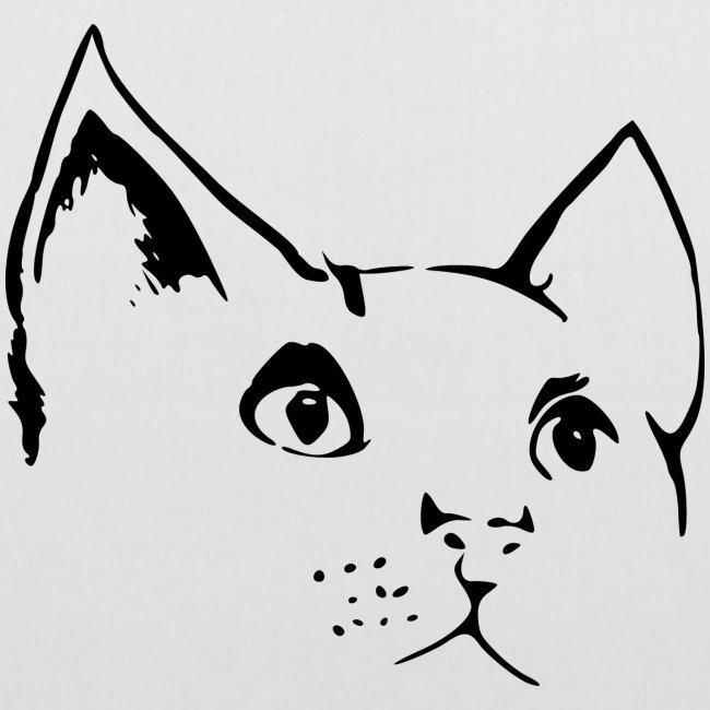 zeichnung katzengesicht