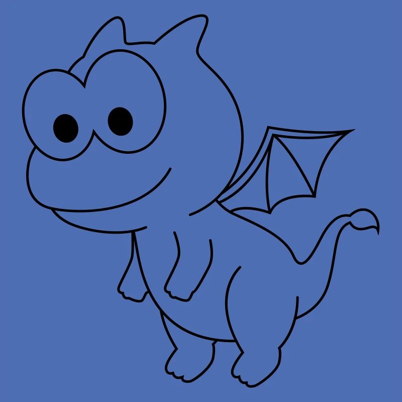 Drache Comic Tier