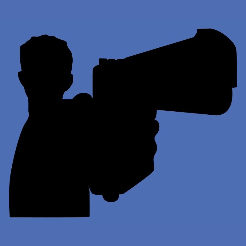 Mann mit Waffe