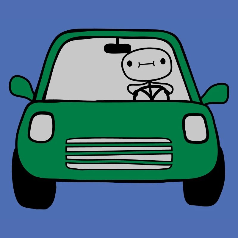 Fahrer Comic Auto