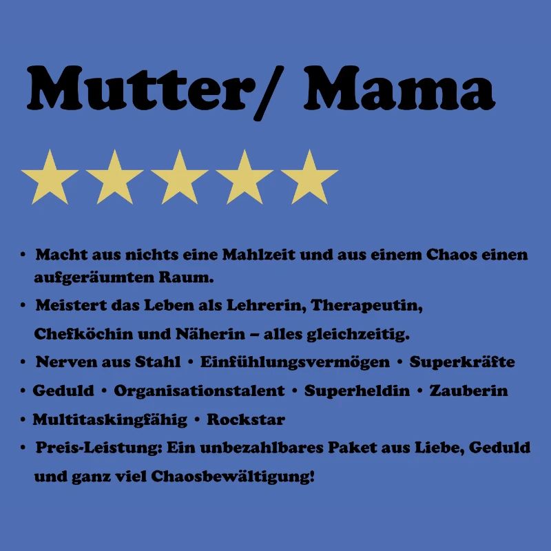 Mutter 5 Sterne Bewertung