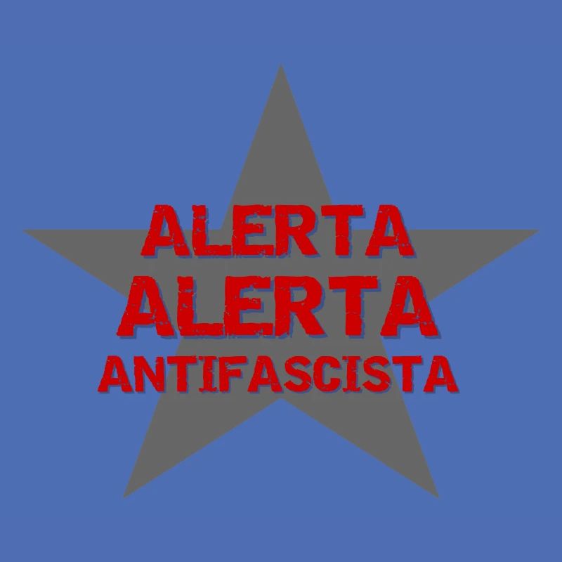 ALERTA ALERTA ANTIFA mostly backprint backprint