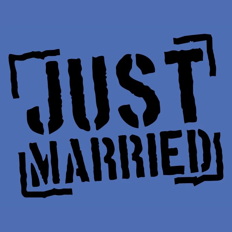 Just Married Stamp Design