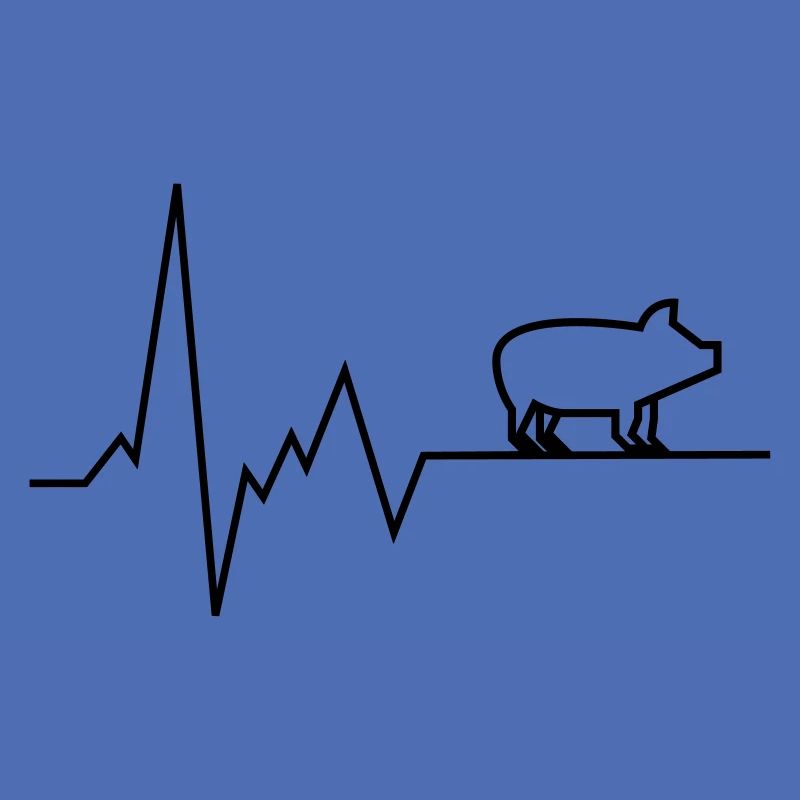 herzschlag schwein