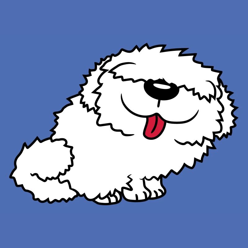 Lustiger Bobtail Hund