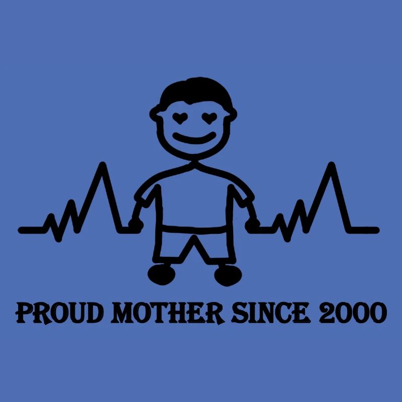 Stolzer Mutter seit 2000 eines Jungen
