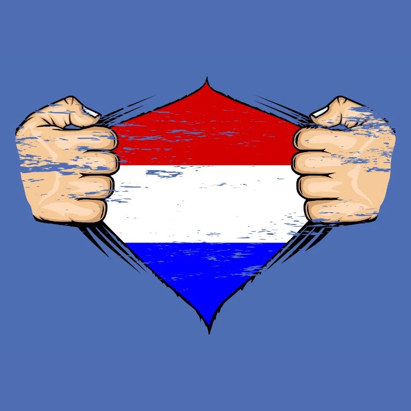 Design du drapeau de la Hollande utilisé