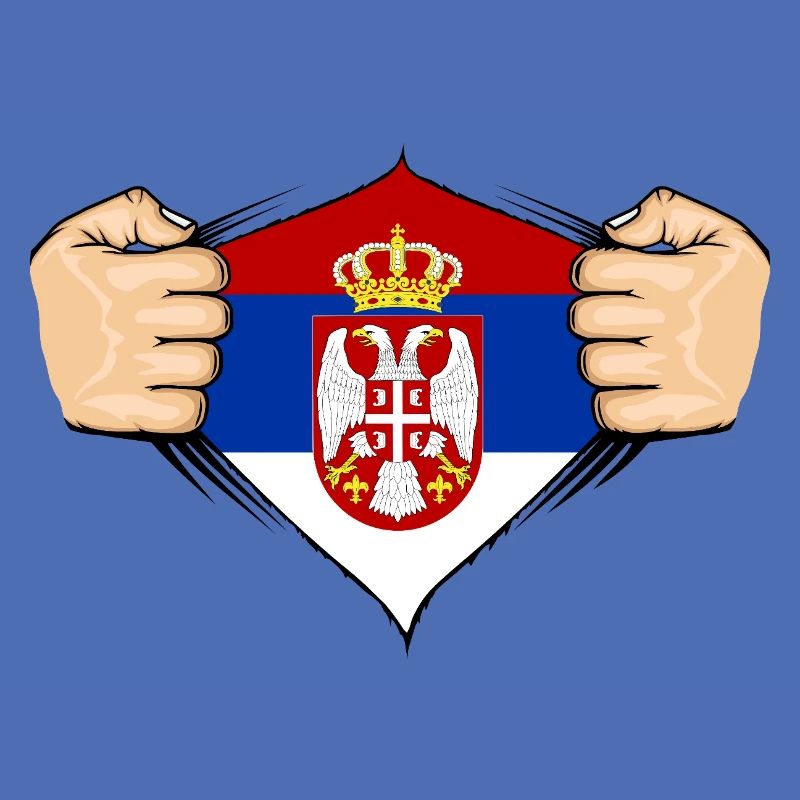 Conception du drapeau de la Serbie