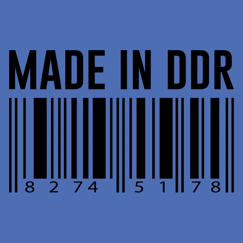 DDR Ossi Ostberlin Geschenk Strichcode