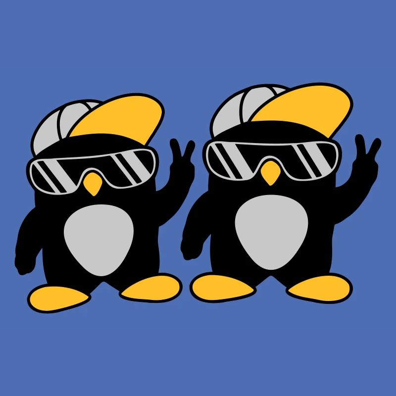 2 Freunde coole Pinguine