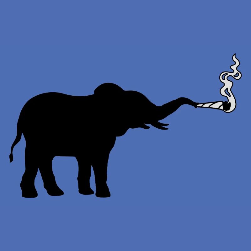 Fumer l’herbe à joint d’éléphant