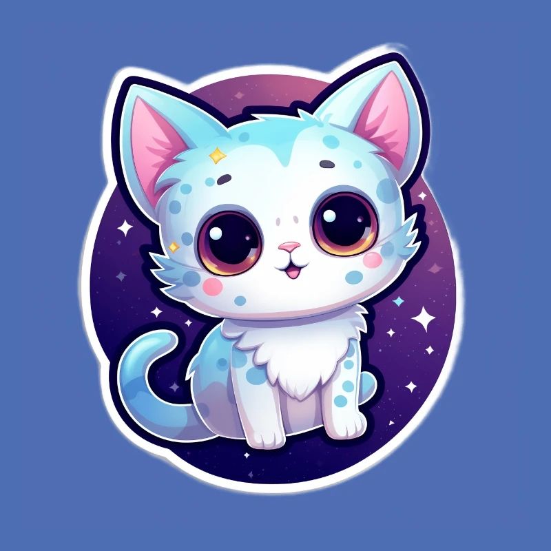 "Cosmic Kitty: Adorable Space Float"