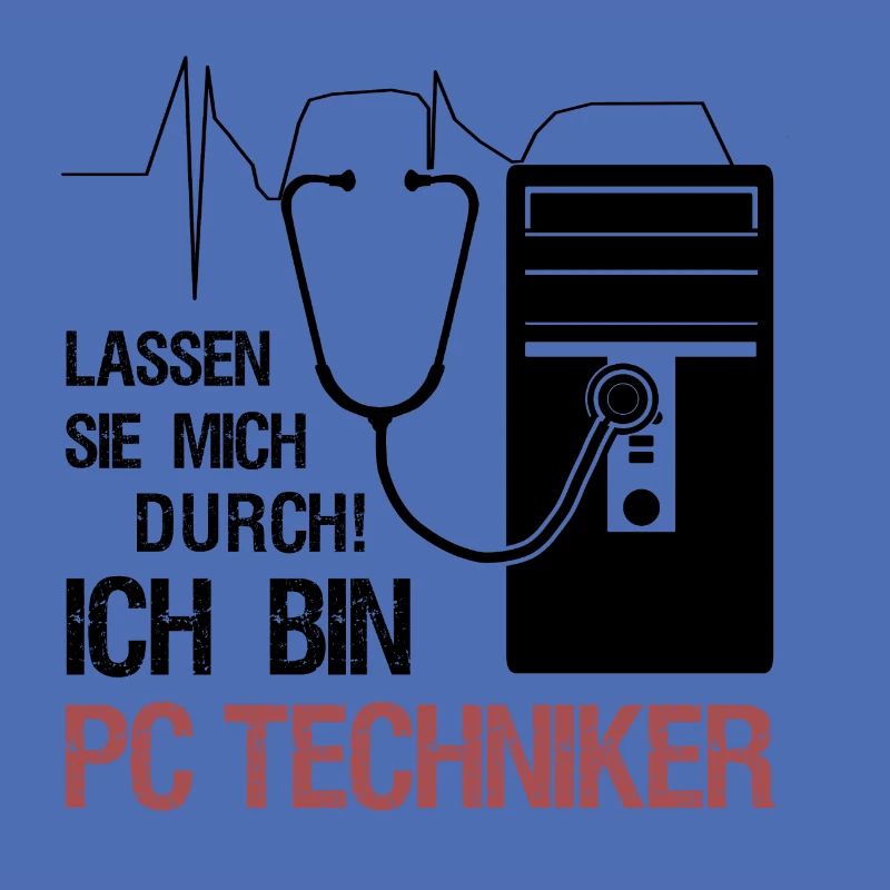 PC Techniker Stetoskop IT Systemtechniker Geschenk