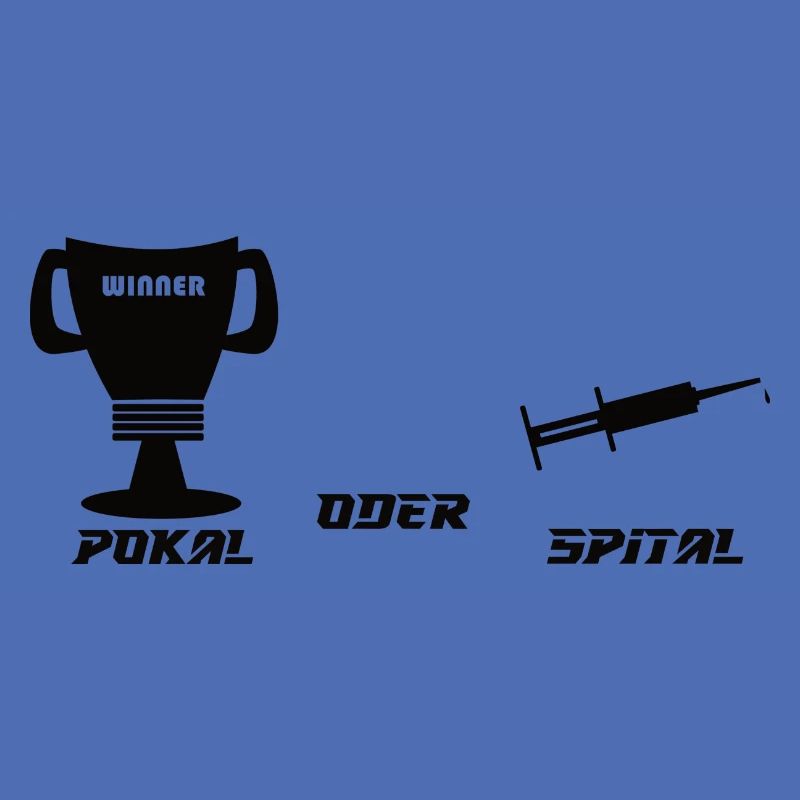 Pokal oder Spital schwarz