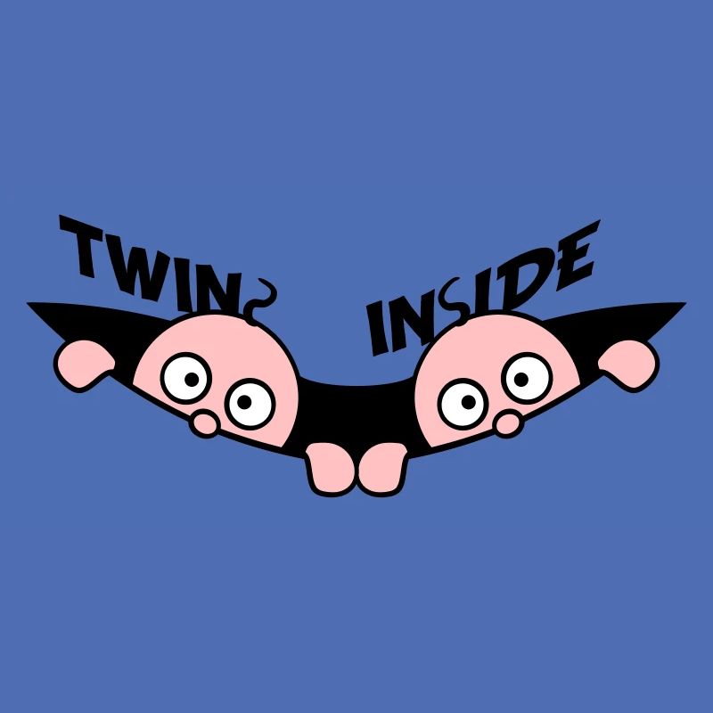 Twins Inside Zwillinge 2 Babys Schwanger Bauch