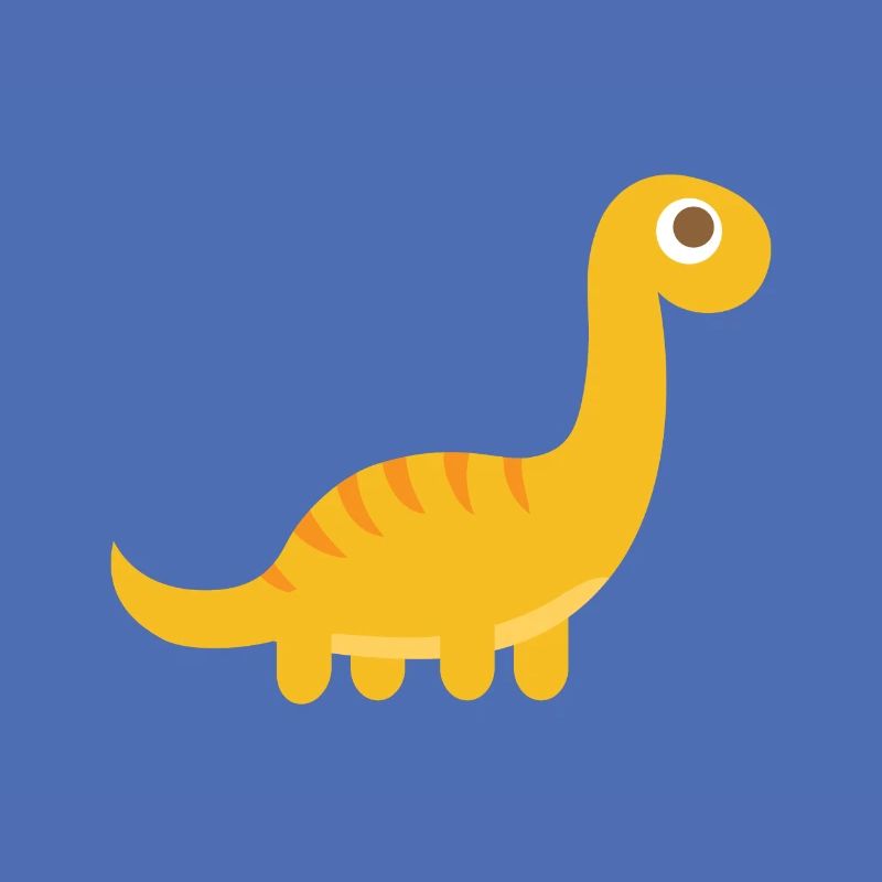 Cute Brachiosaurus Dinosaur