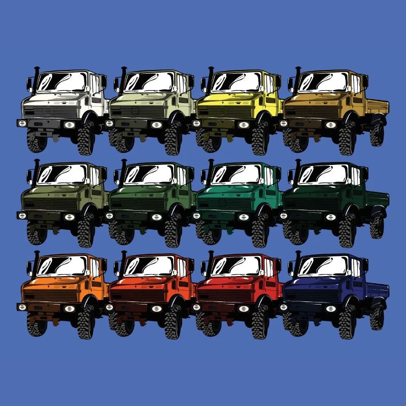 Farbpalette Unimog - Oldtimer - Regenbogen anders