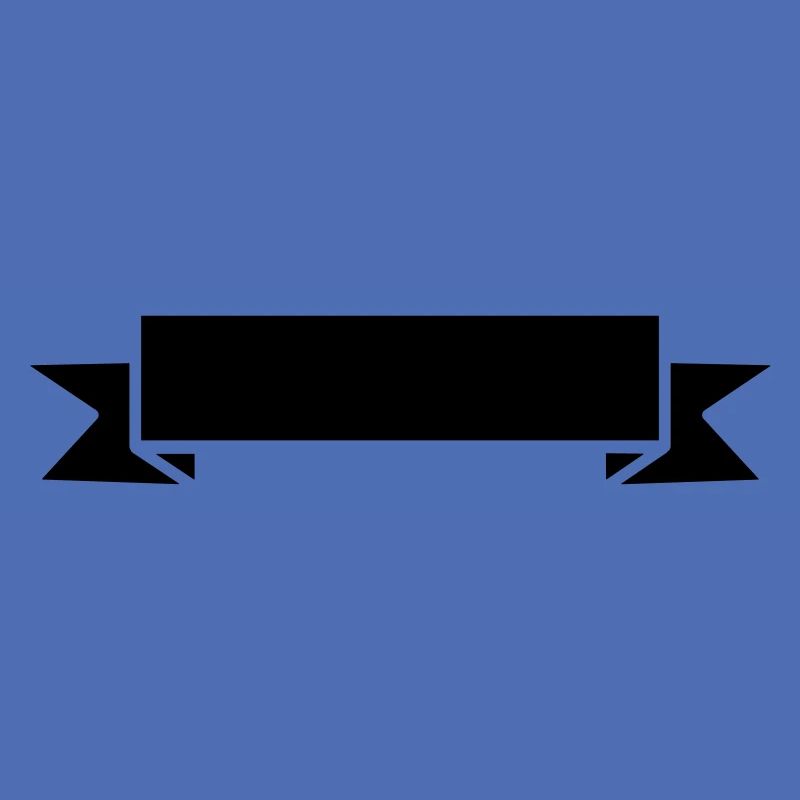 Schwarzer Ribbon Banner