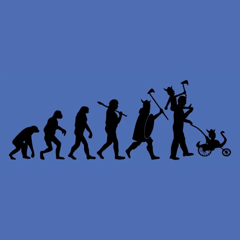 evolution daddy viking