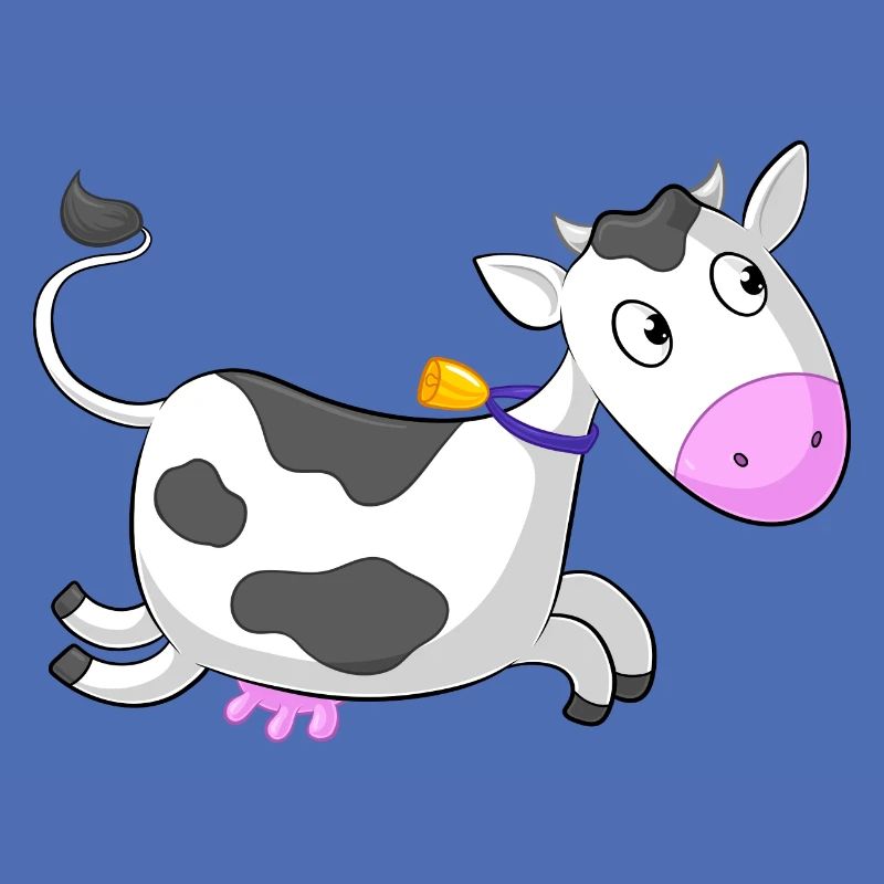 Galloping comique de vache