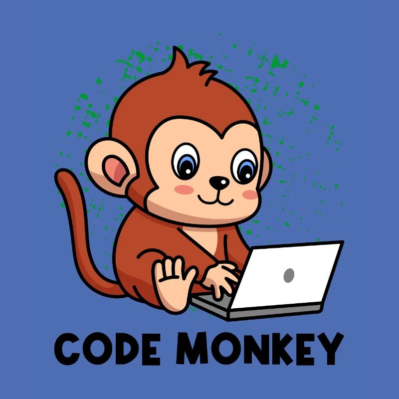 Code Monkey Programming Coder Computer Geek Develo