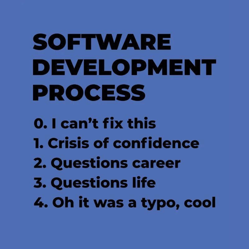Software Development Process Programmer Coder Nerd