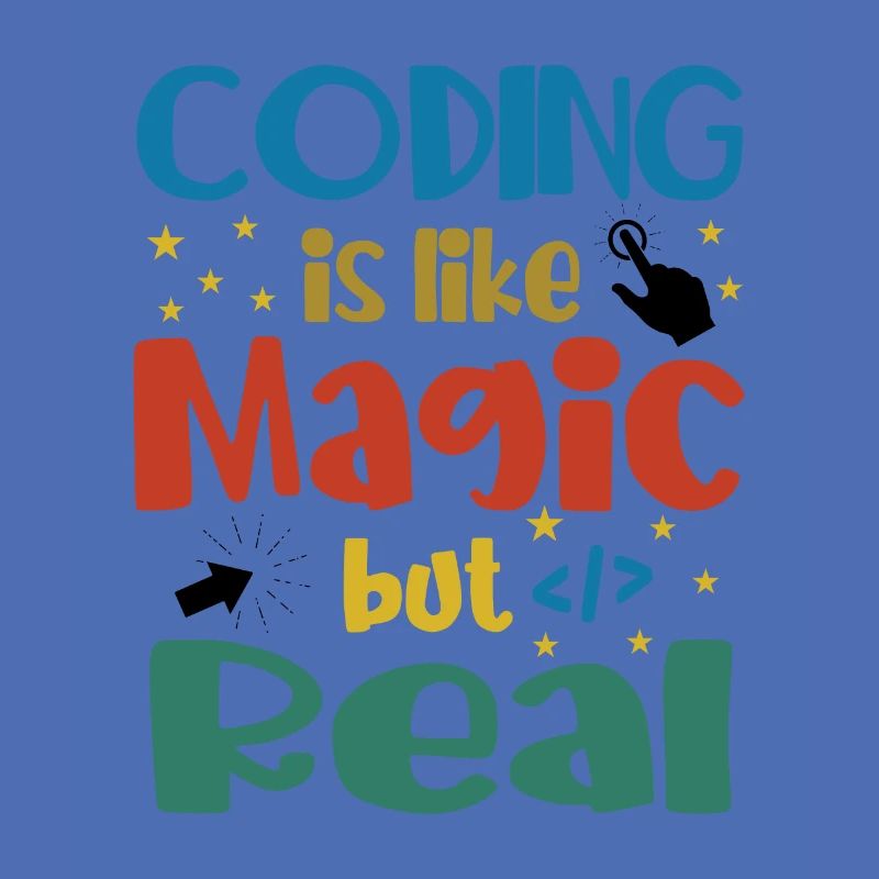 Coding Is Like Magic Coder Programmer Computer Gee