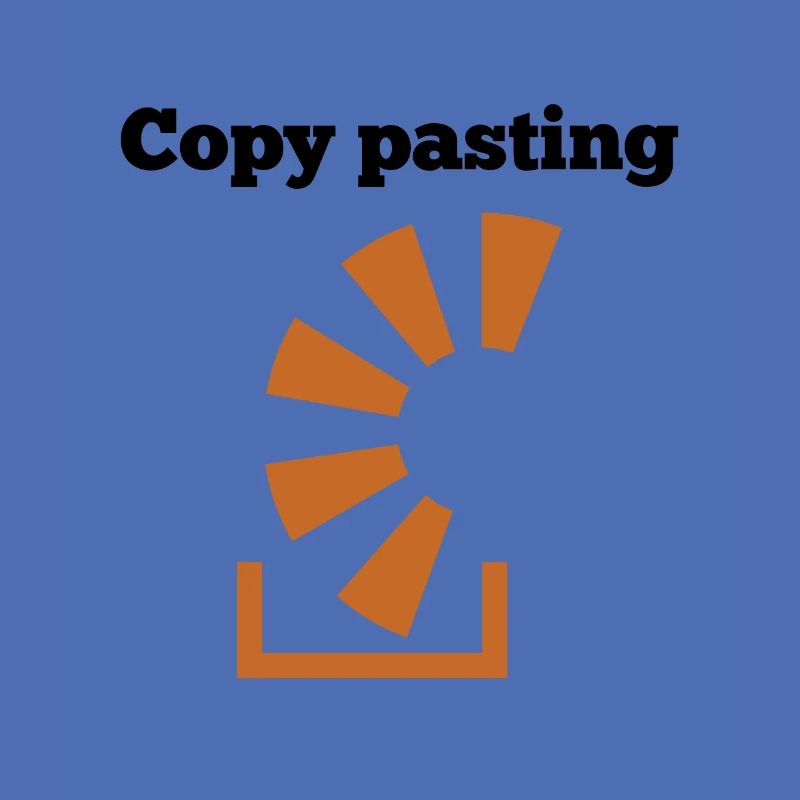 Copy Pasting Programming Coder Software Developer