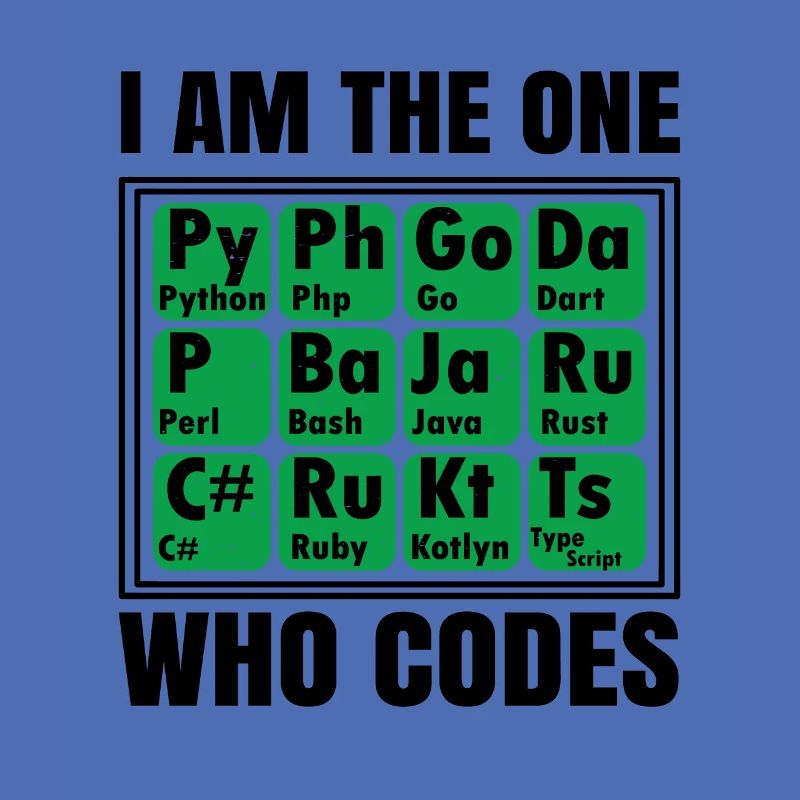 I Am The One Who Codes Programming Programmer Nerd