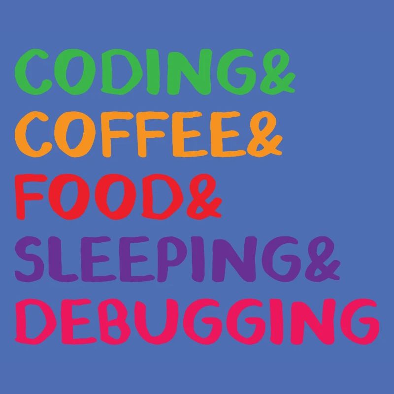 Coding Coffee Food Sleeping Debbuging Programmer C