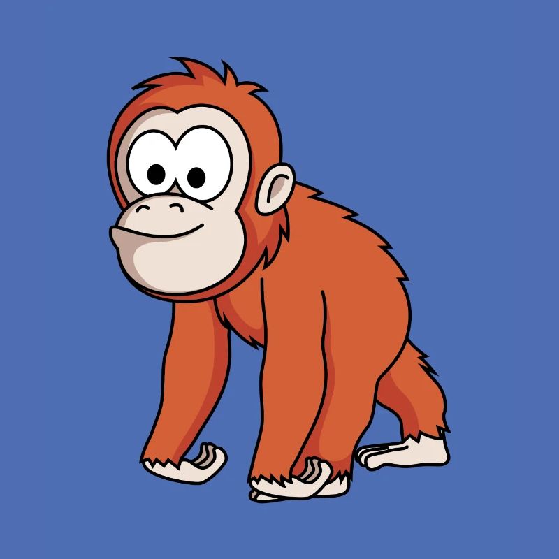 Orangutan monkey comic