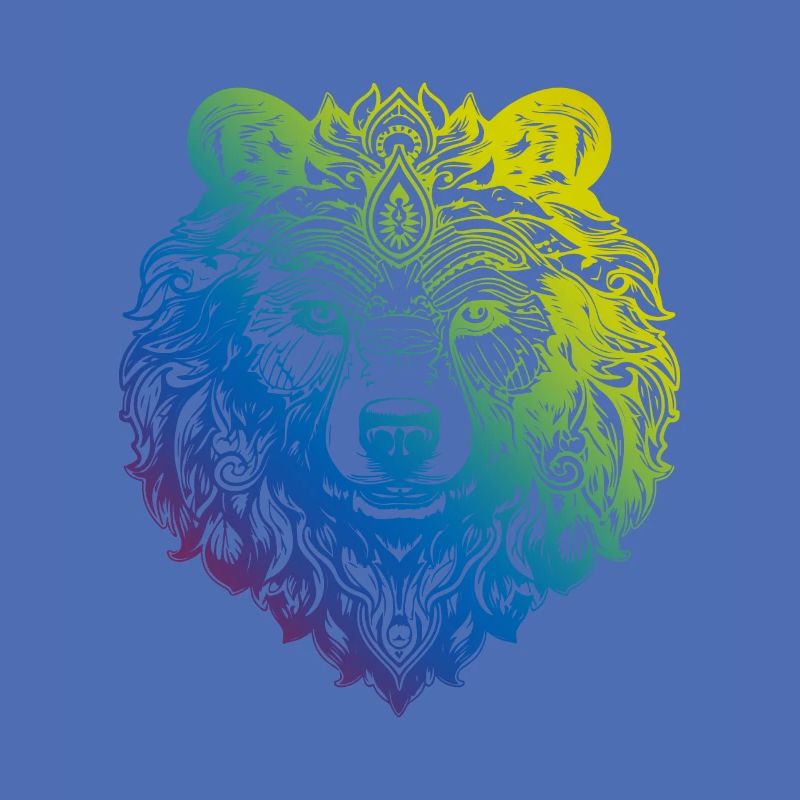 Bär Grizzly Mandala Boho